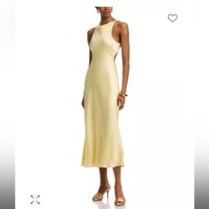 Danielle Guizio Yellow Backless Dress